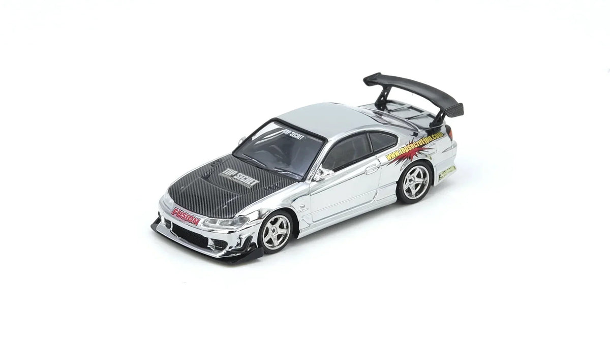Top Secret Silvia S15 Tokyo Auto Salon Kuala Lumpur 2025 Event Edition, 1:64 Scale (Chance of Gold Chrome Chase Car) — image 1