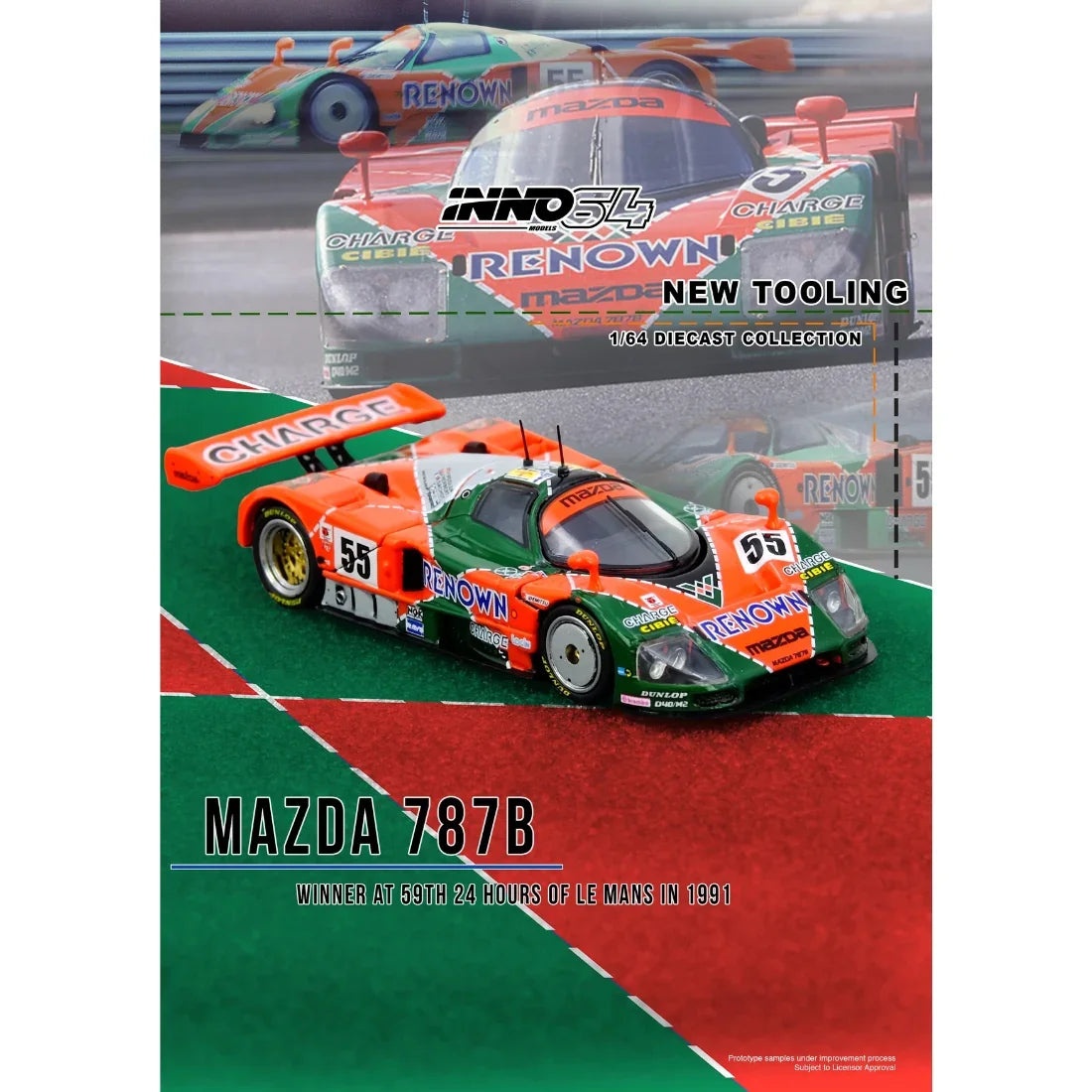 Mazda 787B Winner At 24 Hours Le Mans 1991, 1:64 Scale — image 1