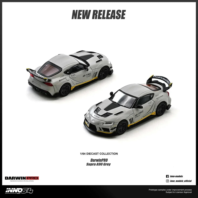 Toyota Supra A90 "Darwin Pro", 1:64 Scale (Matte Grey) — image 1