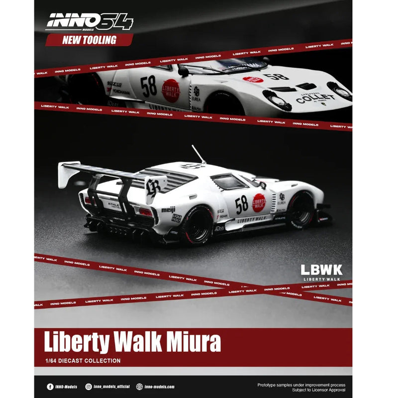*PRE-ORDER* LB-Silhouette Works Miura GT with Chance of Chase Car, 1:64 Scale — image 2