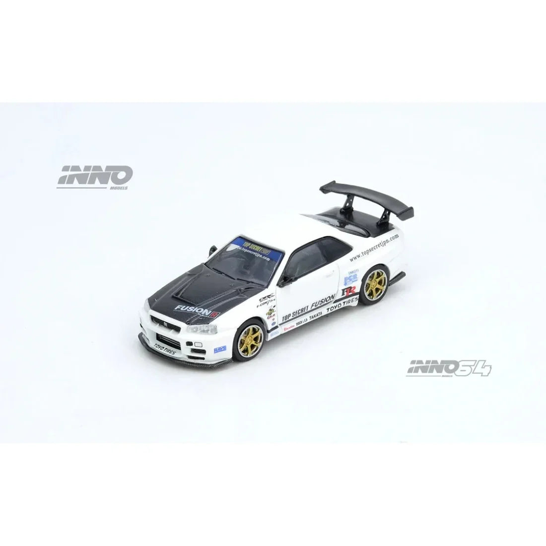 Top Secret R34 GT-R, 1:64 Scale (White) — image 3