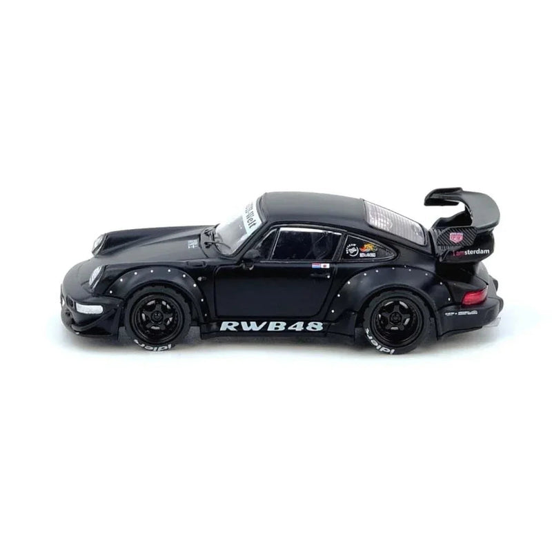 Porsche diecast RWB 964, 1:64 Scale (Black Matt) — image 2
