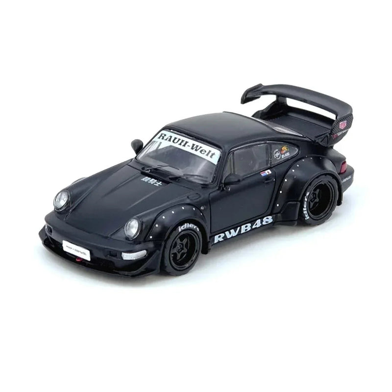 Porsche diecast RWB 964, 1:64 Scale (Black Matt) — image 1