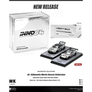 *HKTCS 2026* LB-Silhouette Works Miura GT and LB-Silhouette Works GT 35GT-RR 2 Car Set (Silver Chrome & Raw Silver) Chance of Chase Car, 1:64 Scale — image 2