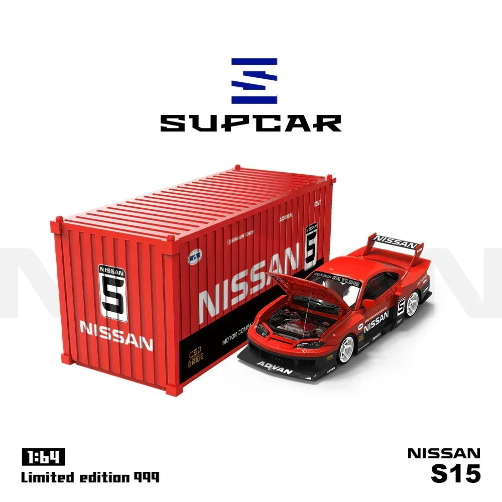 Supcar-S15 Red and Black Container Set, 1:64 Scale — image 3