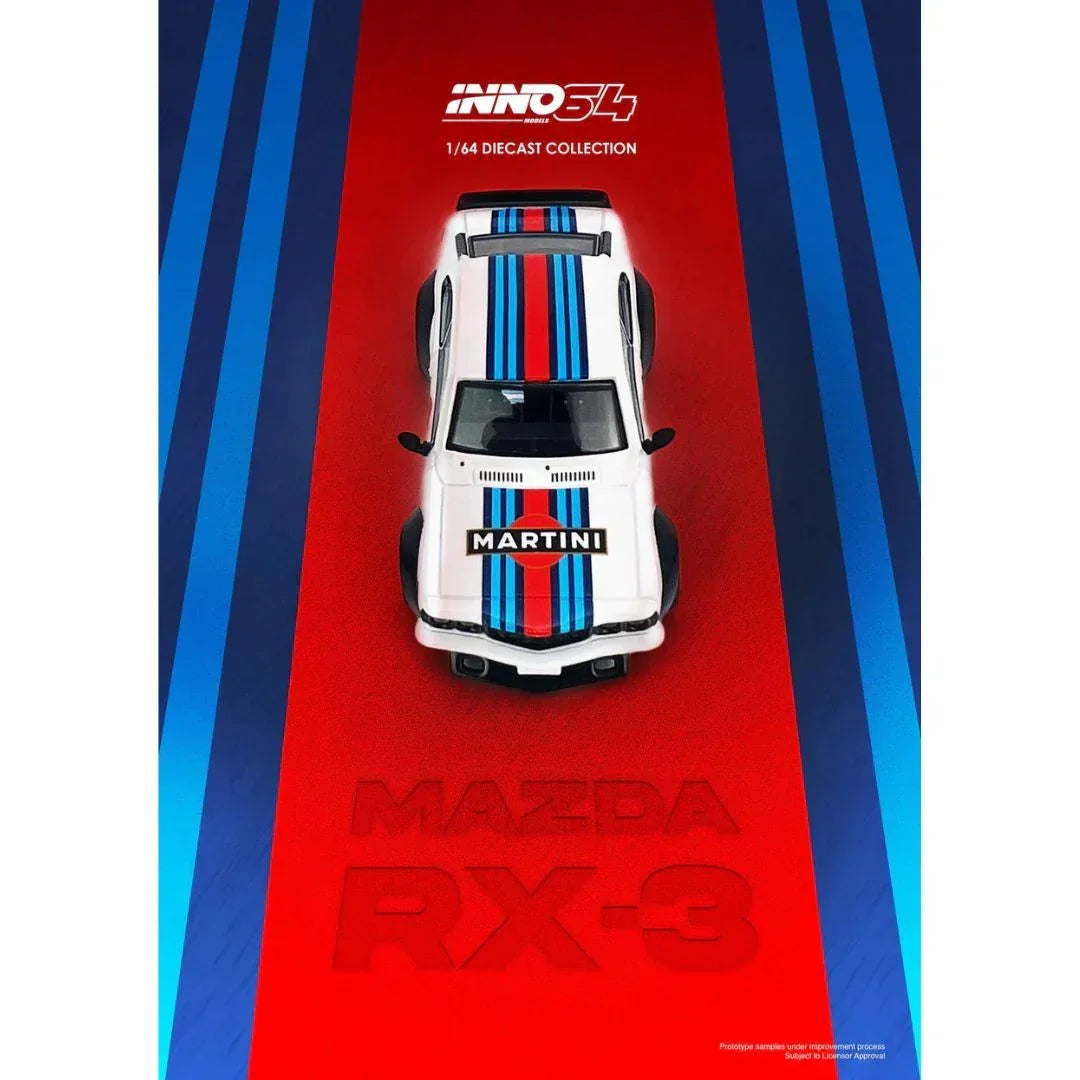 Mazda Savanna RX3 Martini Racing Livery, 1:64 Scale — image 3