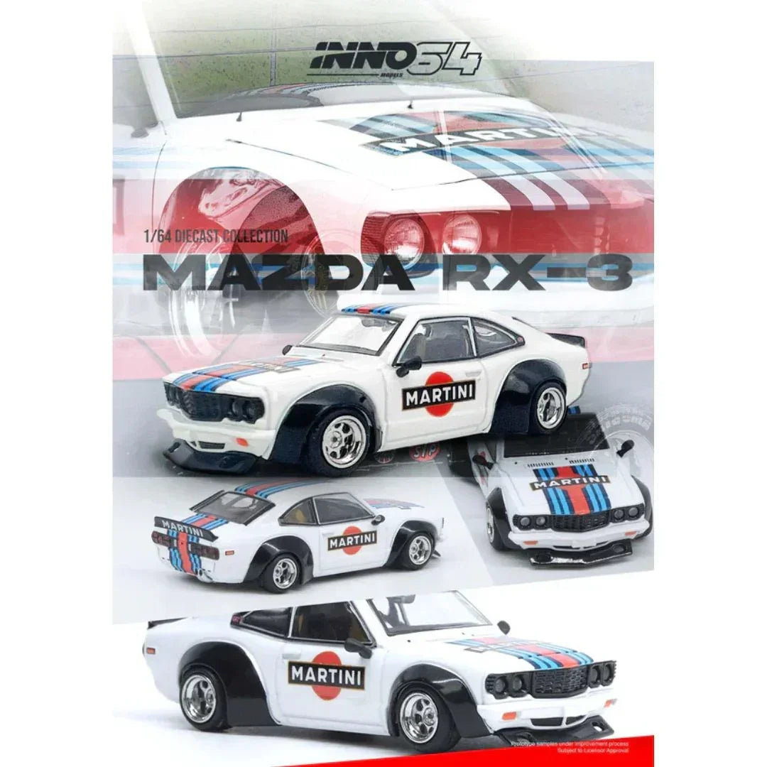 Mazda Savanna RX3 Martini Racing Livery, 1:64 Scale — image 4