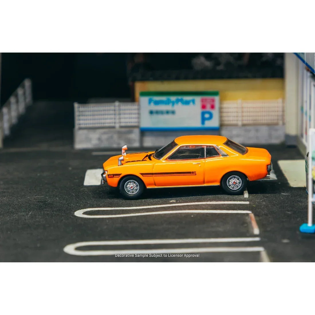 *PRE-ORDER* Toyota Celica 1600GT TA22 Chance of Chase Car, 1:64 Scale (Orange) — image 3