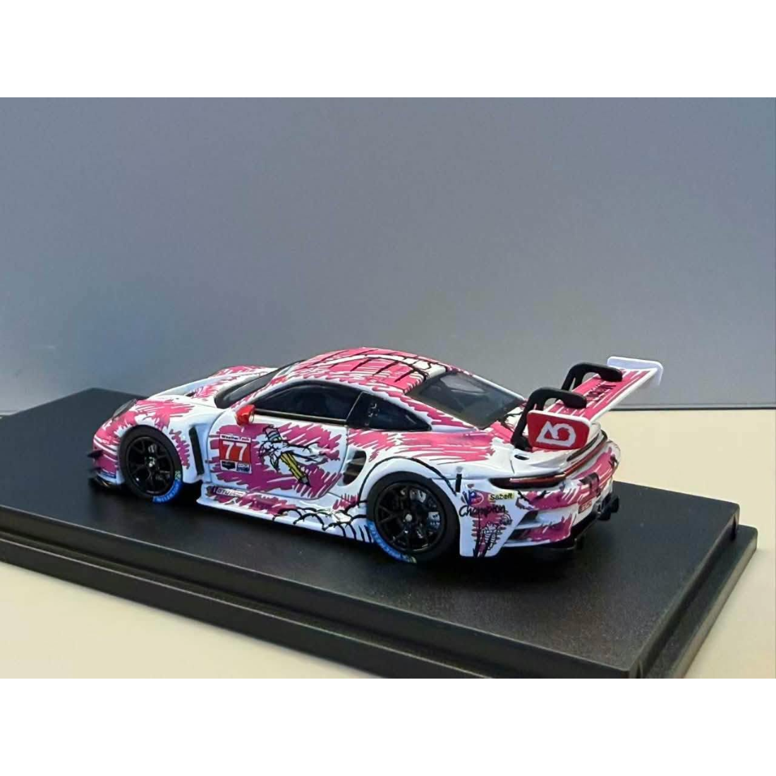 *Pre-Orders* Porsche 911 GT3 R (Pink #77 Livery), 1:64 Scale — image 2
