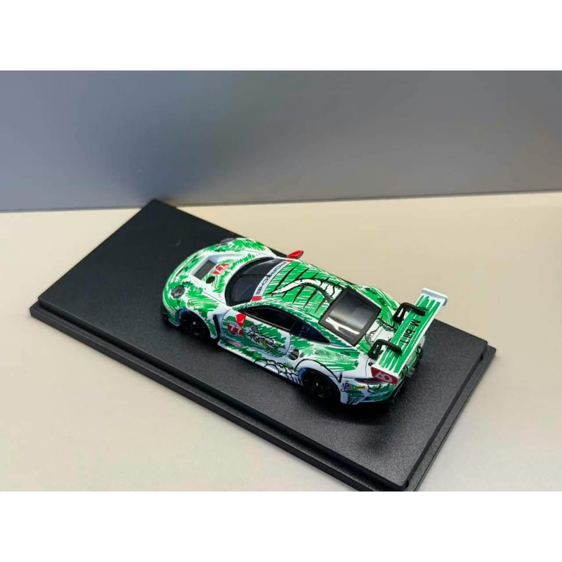 *Pre-Orders* Porsche 911 GT3 R (Green #77 Livery), 1:64 Scale — image 2