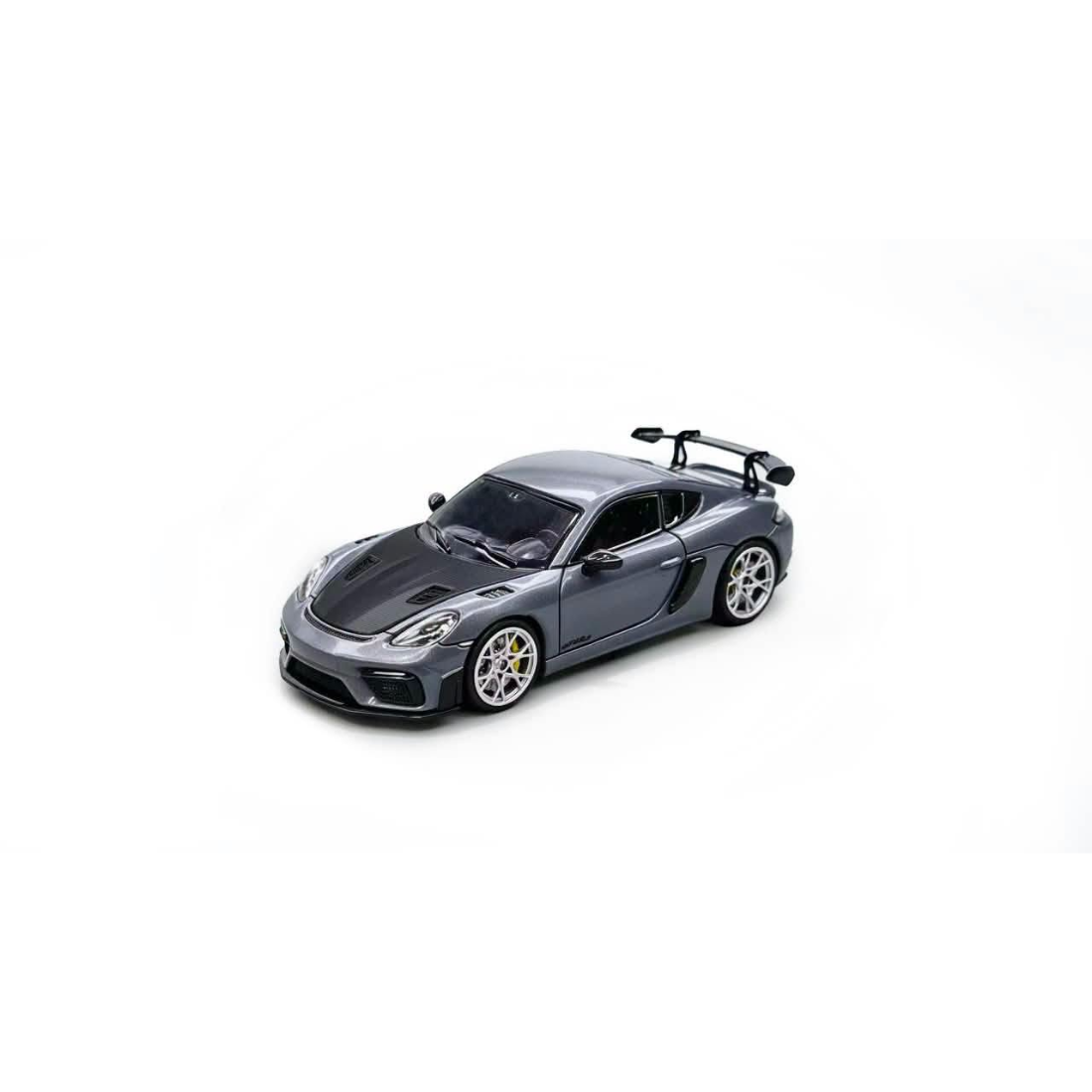 *Pre-Orders* Porsche 718 GT4 RS Deep Grey with Full Carbon-Hood, 1:64 Scale — image 1
