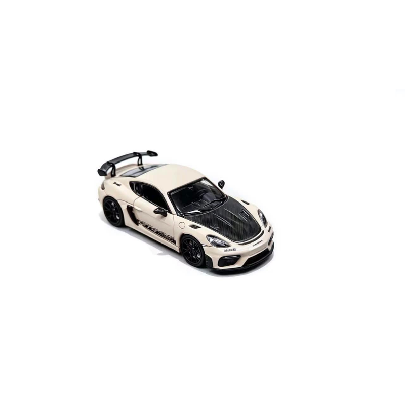 *Pre-Orders* Porsche 718 GT4 RS Yellow with Full Carbon-Hood, 1:64 Scale — image 1