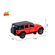 Jeep Rubigon Pullback Toy Car - Light, Sound with Openable Doors, 1:32 Scale (Red) — image 3
