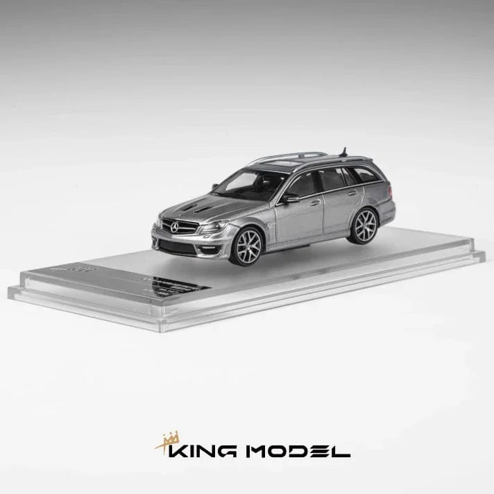 *PRE-ORDER* Mercedes Benz AMG C63 Wagon (Gun grey) Limited to 500pcs, 1:64 Scale — image 1