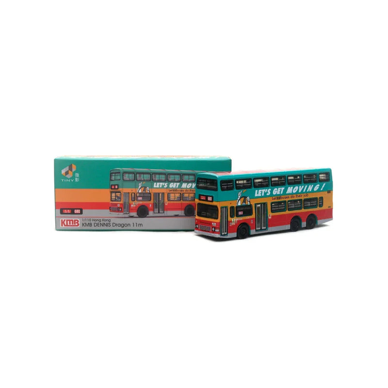 KMB Dennis Dragon 11m "Smooth Traffic Benefits All" (680), 1:110 Scale — image 1