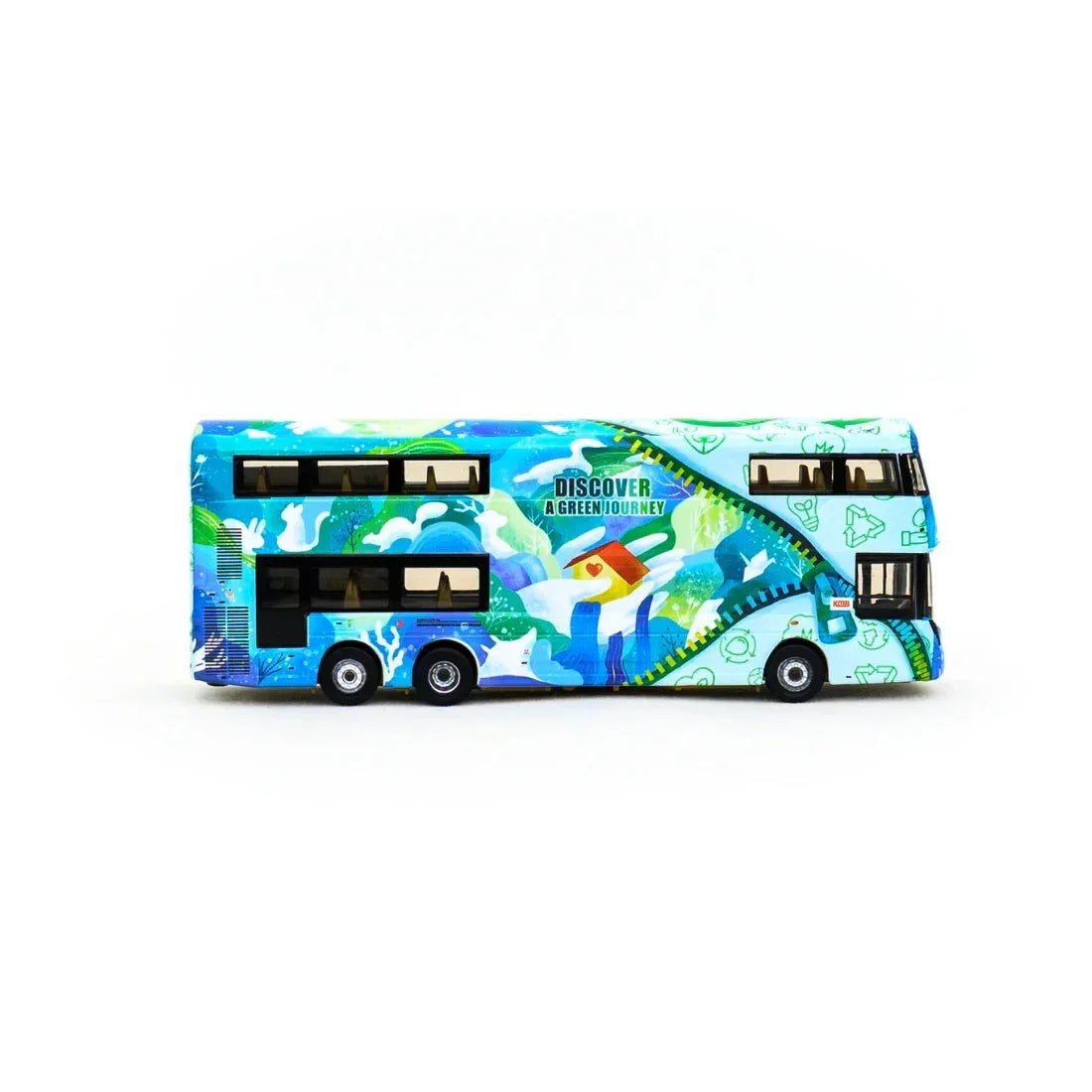 KMB Volvo B8L Wright 12m "Sustainability‧Get Set‧Go" (290A), 1:110 Scale — image 6