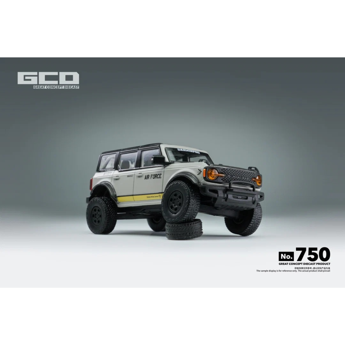 *PRE-ORDER* Ford Bronco DarwinPRO AIR FORCE, 1:64 Scale (Grey) — image 4