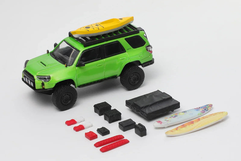 Toyota 4Runner Heavy Modified Version With Accessories, 1:64 Scale (Green) — image 1