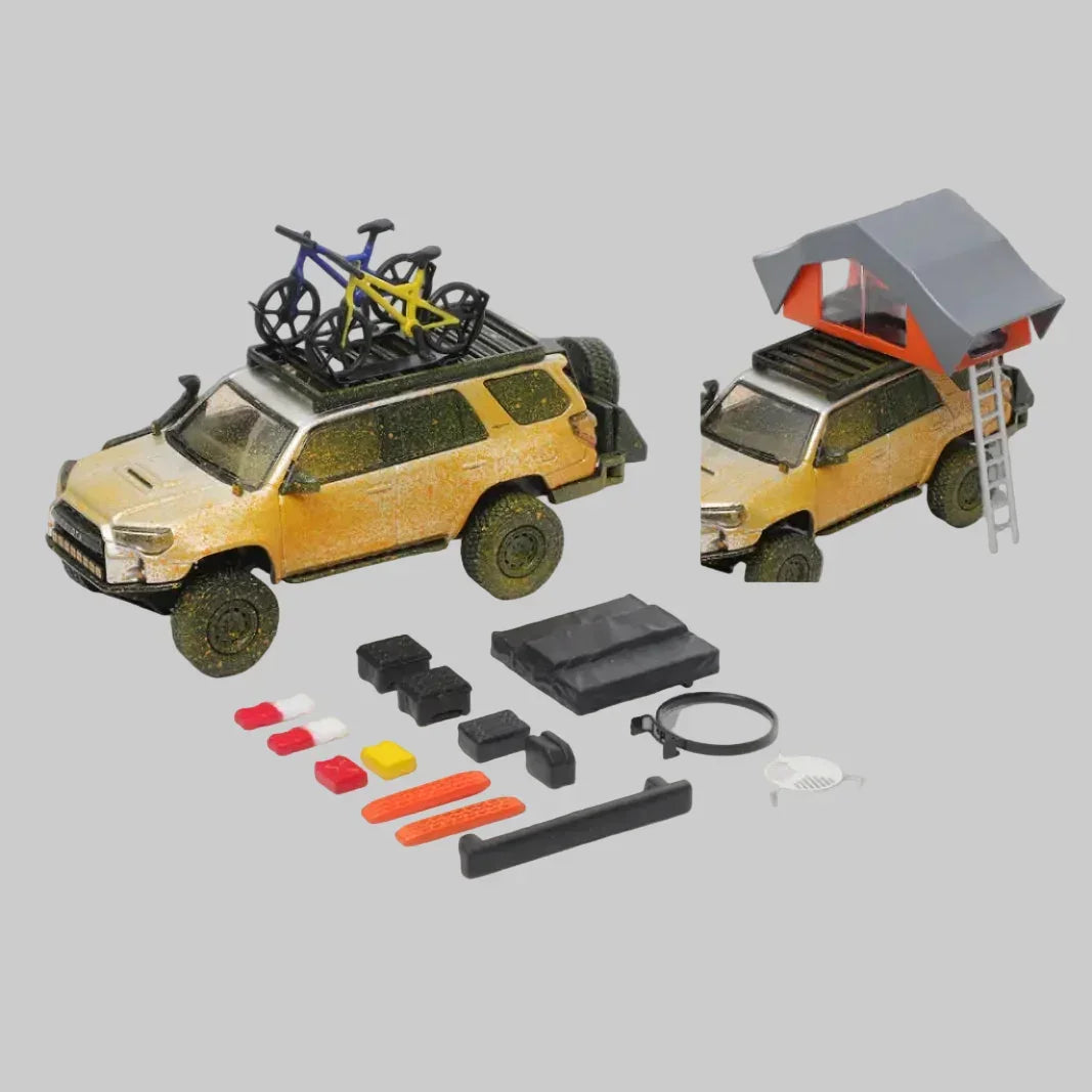 Toyota 4Runner Pre-Runner with Accessories (Silver), 1:64 Scale — image 1