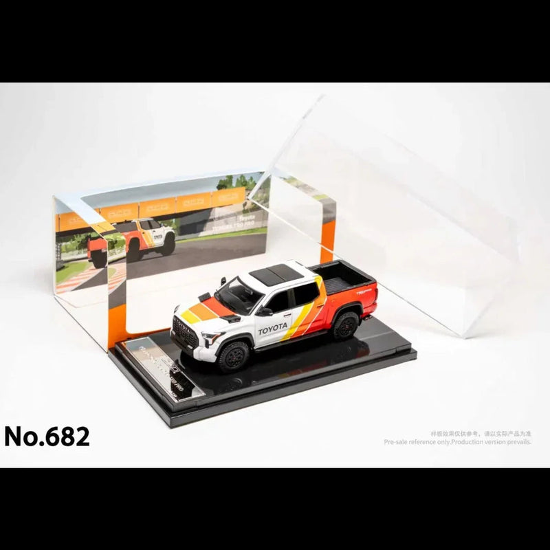 *PRE-ORDER* Toyota Tundra TRD PRO (TRD Heritage Livery), 1:64 Scale (White) — image 1