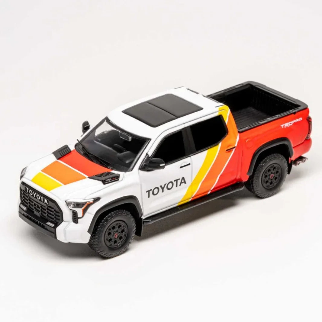 *PRE-ORDER* Toyota Tundra TRD PRO (TRD Heritage Livery), 1:64 Scale (White) — image 2
