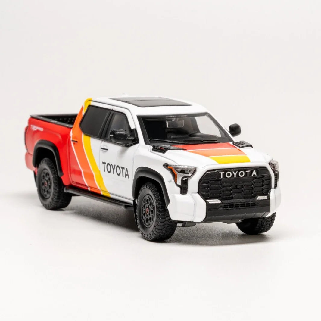 *PRE-ORDER* Toyota Tundra TRD PRO (TRD Heritage Livery), 1:64 Scale (White) — image 5