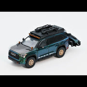 *PRE-ORDER* Toyota Sequoia TRD Pro with Boat, Bicycle & Other Accessories Included Magic Green, 1:64 Scale (Chameleon Green) — image 3