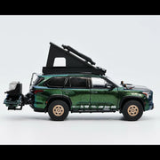 *PRE-ORDER* Toyota Sequoia TRD Pro with Boat, Bicycle & Other Accessories Included Magic Green, 1:64 Scale (Chameleon Green) — image 8