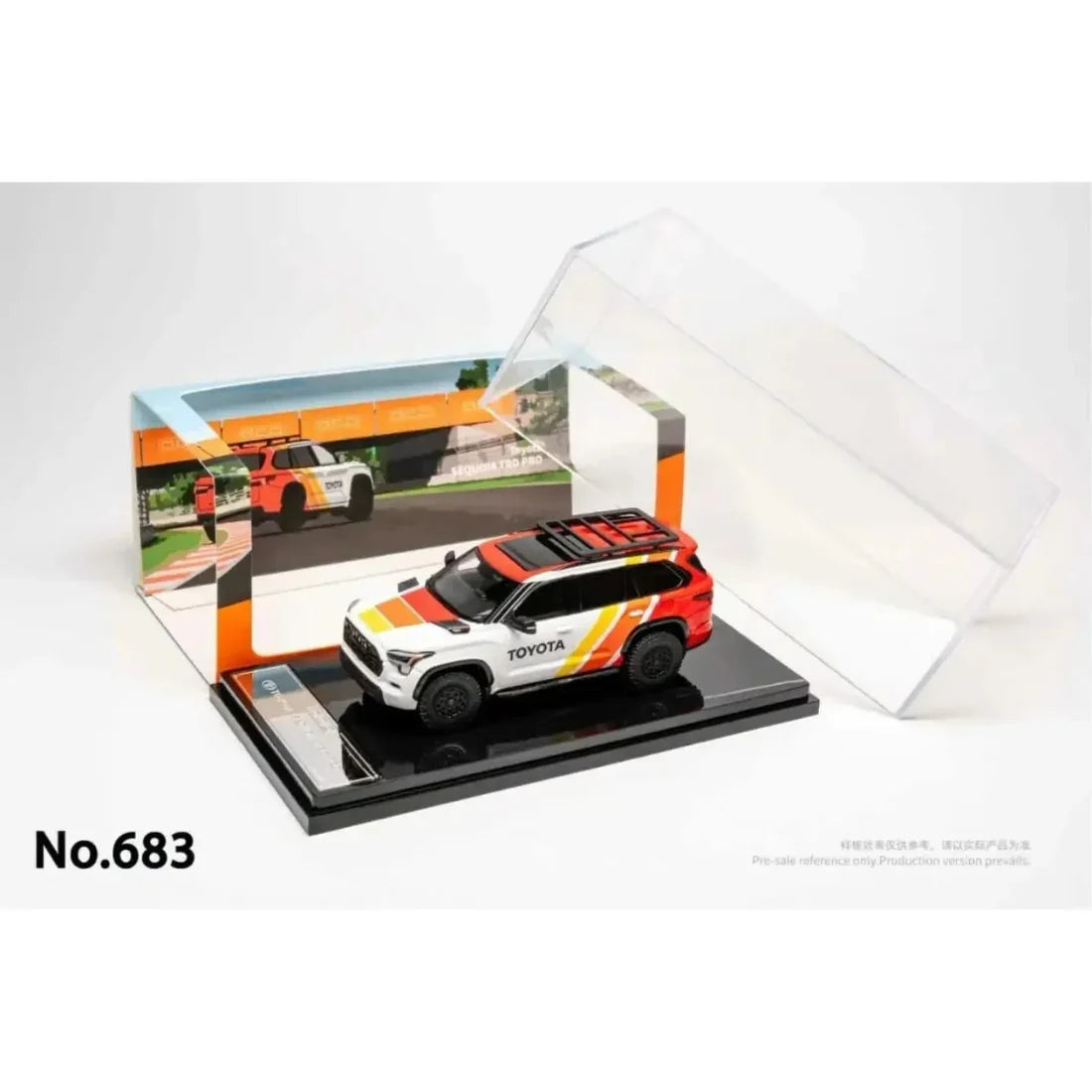*PRE-ORDER* Toyota Sequoia TRD PRO TRD Heritage Livery, 1:64 Scale (White) — image 1