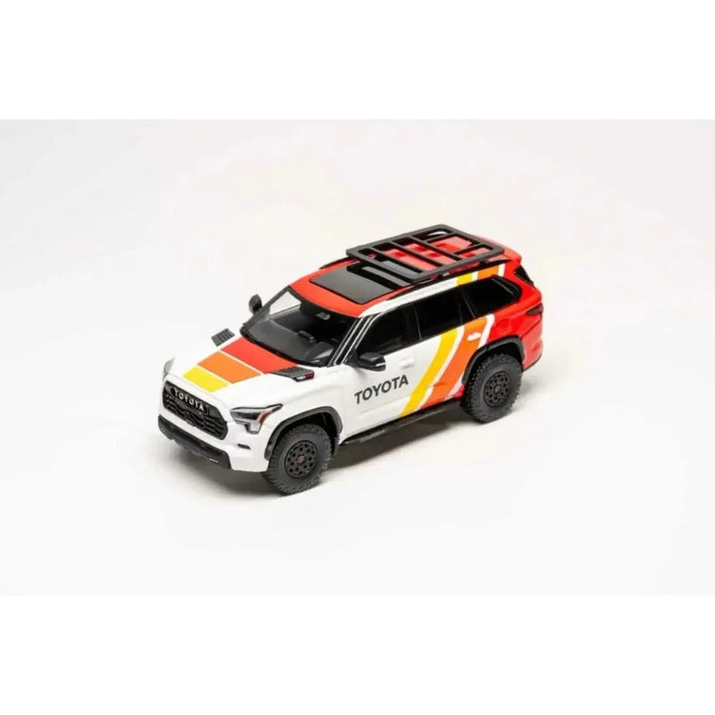 *PRE-ORDER* Toyota Sequoia TRD PRO TRD Heritage Livery, 1:64 Scale (White) — image 2