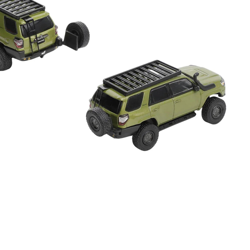 Toyota 4Runner TRD Pro Overland Modified with 13 Accessories (Green), 1:64 Scale — image 2