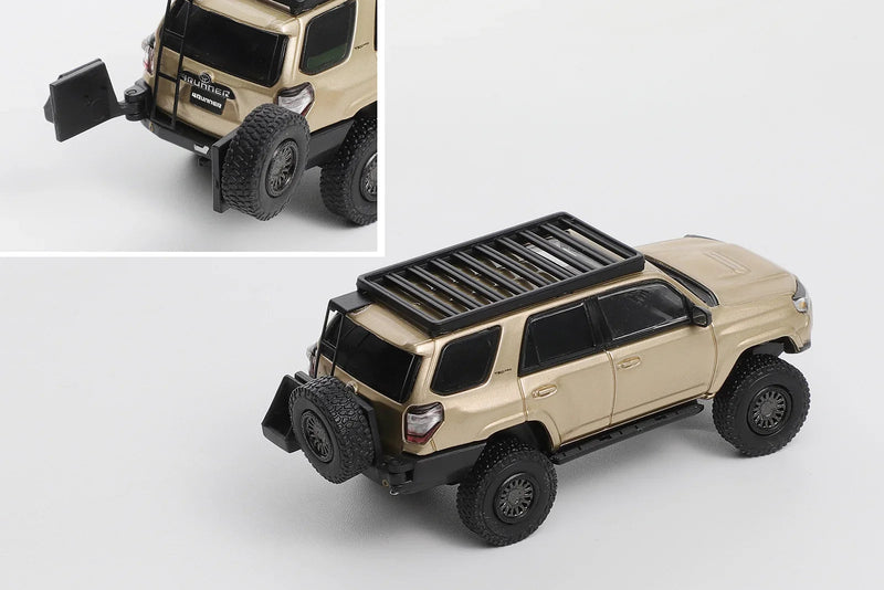 Toyota 4Runner Lightly Modified Version With 18pcs Accessories, 1:64 Scale (Silk & Nocturne Black) — image 2