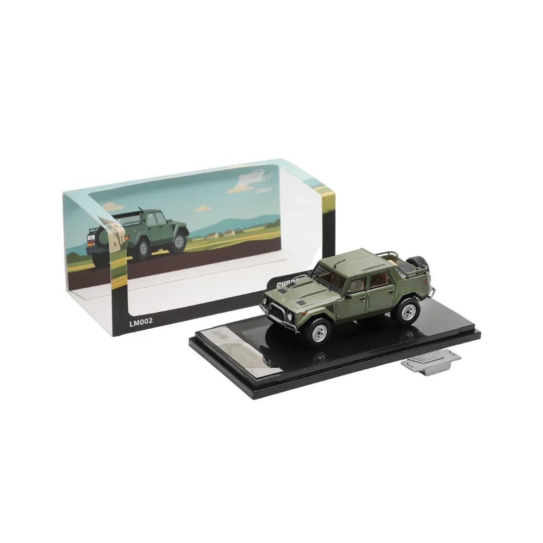 Lamborghini LM002, 1:64 Scale (Military Green) — image 4