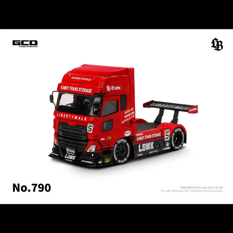 *PRE-ORDER* UD Quon 2022 - Super Silhouette, 1:64 Scale (Red & Black) — image 1