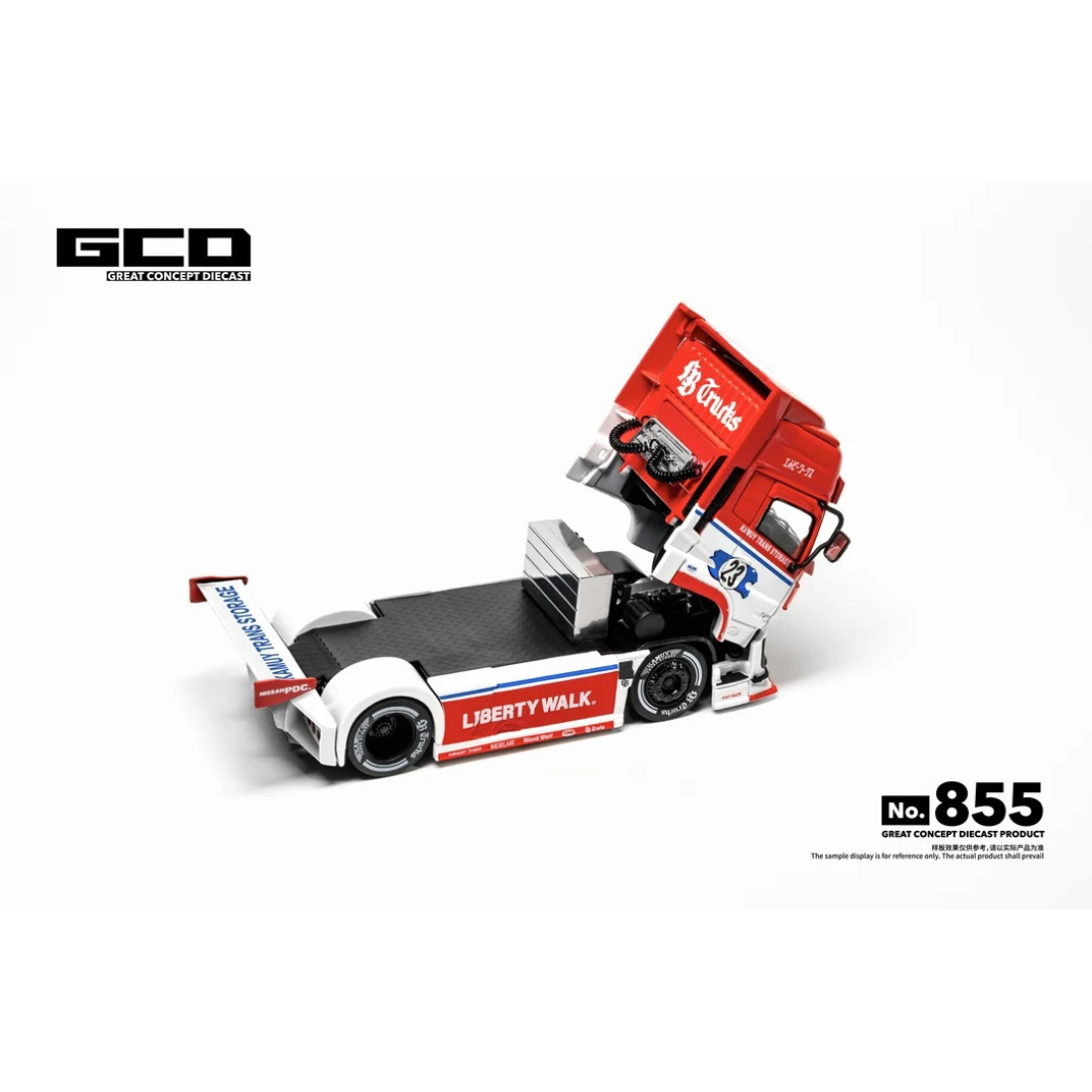 *PRE-ORDER* LB-Trucks UD Quon Head-Red/White, 1:64 Scale — image 3