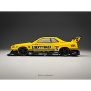 Nissan Skyline ER34 LBWK, 1:64 Scale (Yellow) — image 2