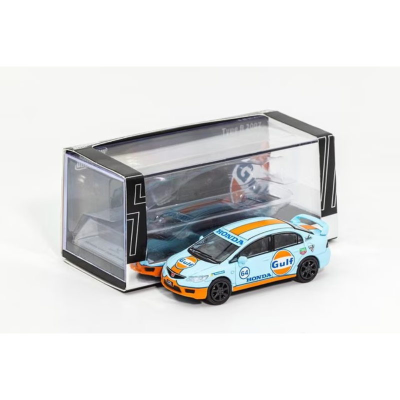 *PRE-ORDER* Honda Civic Type R FD2 2007 Gulf Livery, 1:64 Scale — image 1