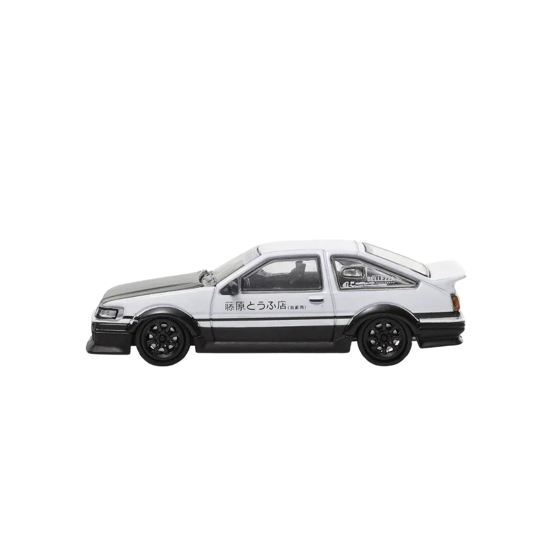 Toyota Corolla Levin GT-APEX (AE86) Panda (Black Hood), 1:64 Scale (Black & White) — image 2