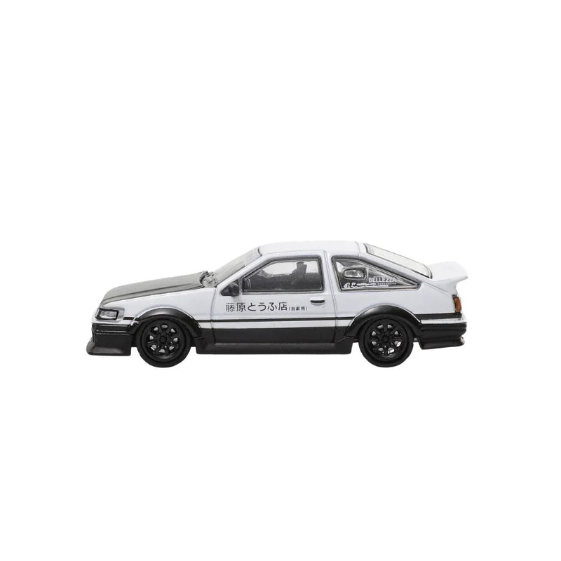Toyota Corolla Levin GT-APEX (AE86) Panda (Black Hood), 1:64 Scale (Black & White) — image 2