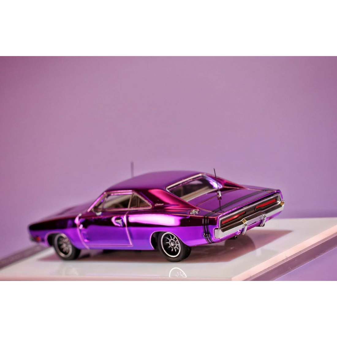 *PRE-ORDER* Dodge Charger 1969, 1:64 Scale (Chrome Purple) — image 3