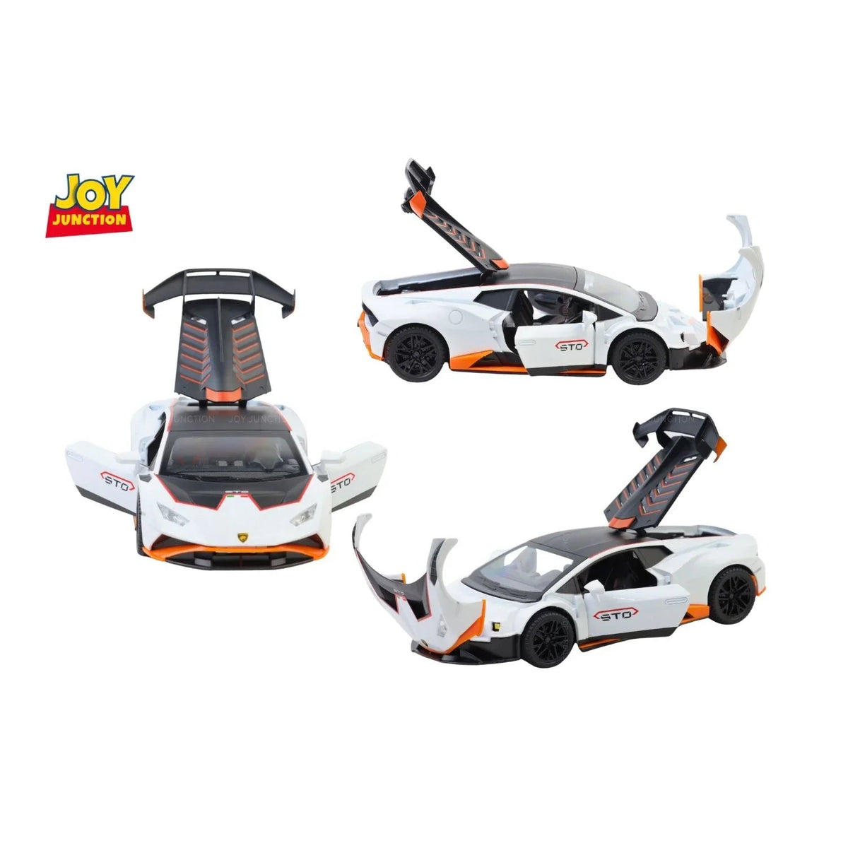 Lamborghini Hurracan STO - Light, Sound with Openable Doors, 1:24 Scale (White) — image 5