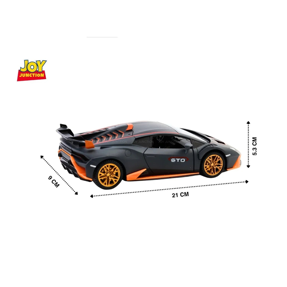 Lamborghini Hurracan STO - Light, Sound with Openable Doors, 1:24 Scale (Gray) — image 3