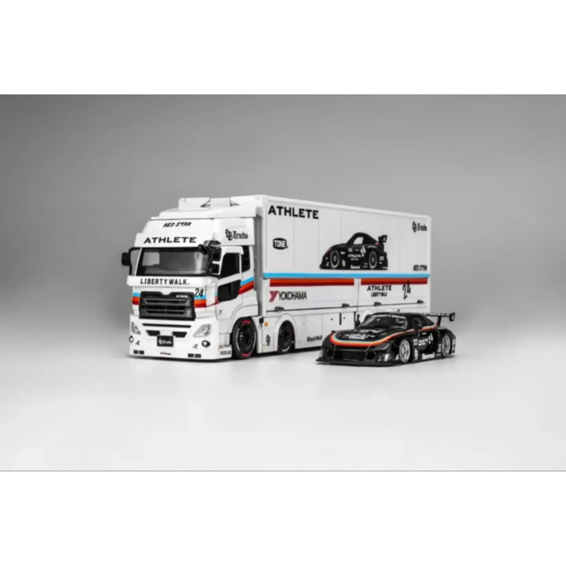 *PRE-ORDER* LB-TRUCKS UD Quon Cargo Truck (Limited to 2999pcs), 1:64 Scale (Athlete White) — image 4