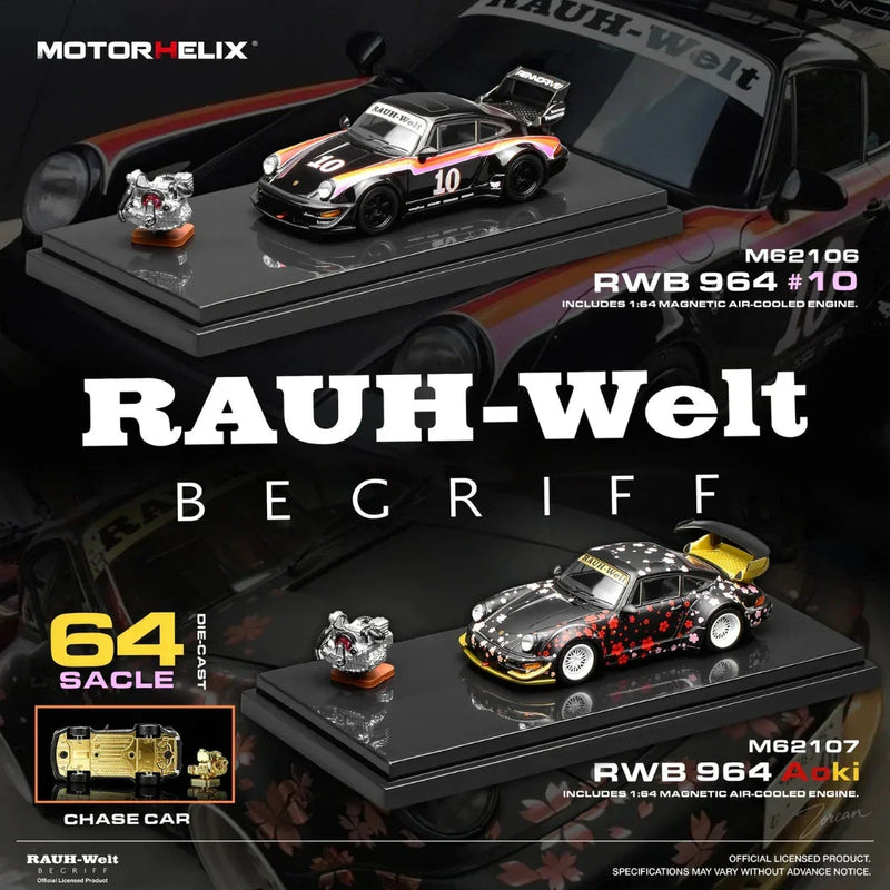 *PRE-ORDER* RWB 964 Aoki(Chance of Chase Car), 1:64 Scale — image 2