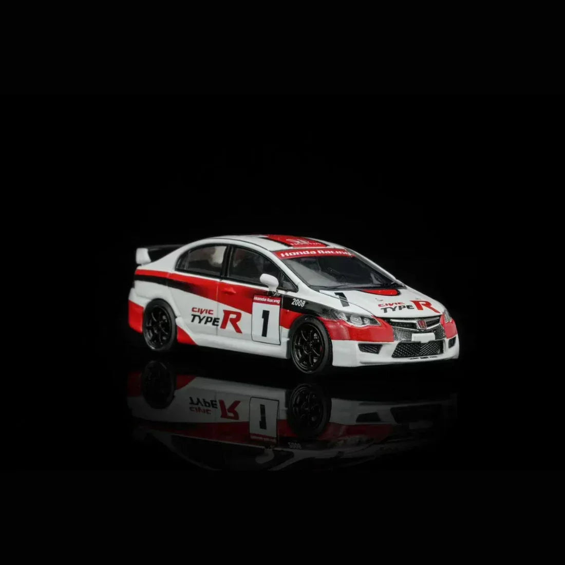*PRE-ORDER* Honda Civic TYPE R (EK9) Customized Motul Livery Magnetic Engine Hood-Removable, 1:64 Scale (White) — image 4
