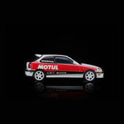 *PRE-ORDER* Honda Civic TYPE R (EK9) Customized Motul Livery Magnetic Engine Hood-Removable, 1:64 Scale (White) — image 5