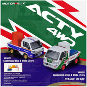 *PRE-ORDER* Honda ACTY 4WD Customized Blue & White Livery with Accessories, 1:64 Scale — image 2