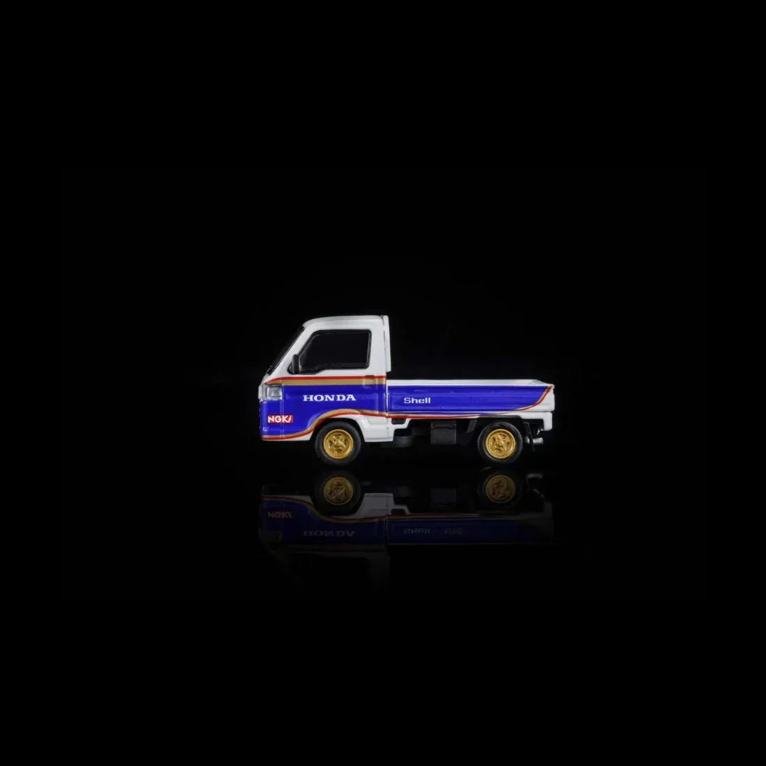 *PRE-ORDER* Honda ACTY 4WD Customized Blue & White Livery with Accessories, 1:64 Scale — image 3