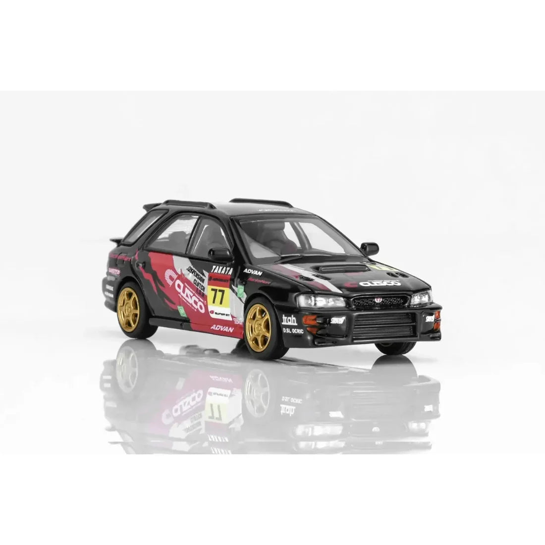 *PRE-ORDER* Subaru Impreza Wagon WRX STi Version VI Cusco Silver Livery, 1:64 Scale (Black) — image 5