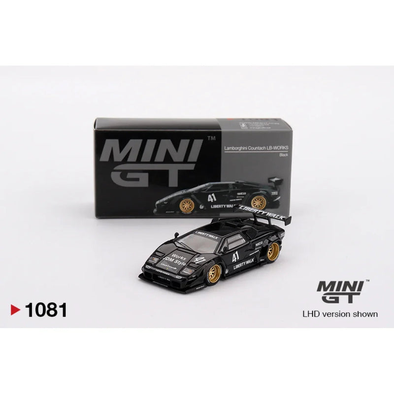 Lamborghini Countach LB-WORKS, 1:64 Scale (Black) — image 1